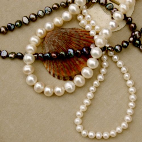 Black & White Pearl Necklaces
