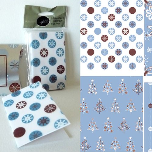 Target Winter Ice gift card holders and gift wrap.