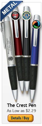 The Crest Pen
Executive engraved metal twist pen w