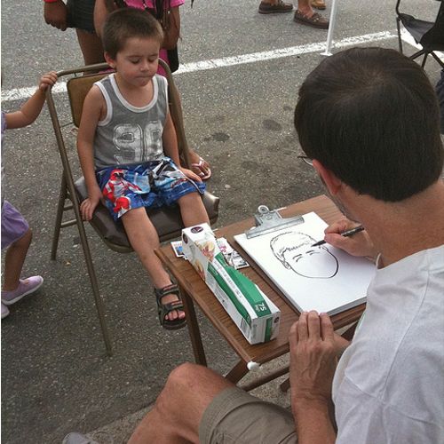 caricatures while you wait