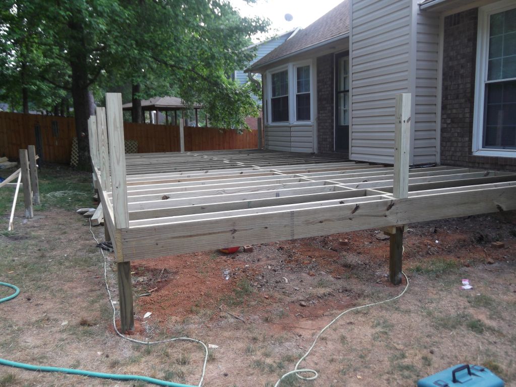 Large deck - After removing old deck here is the f