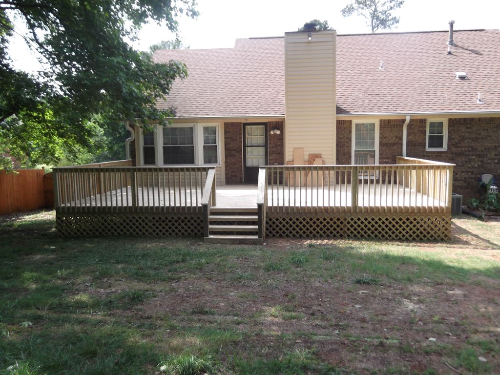Large deck - After