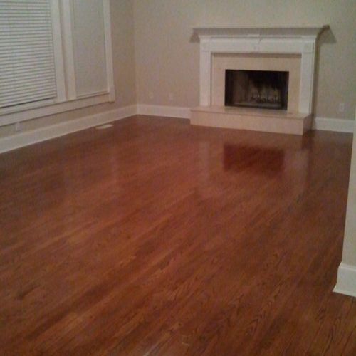 TAKE OUT OLD CARPET
REPLACE WITH HARDWOODS