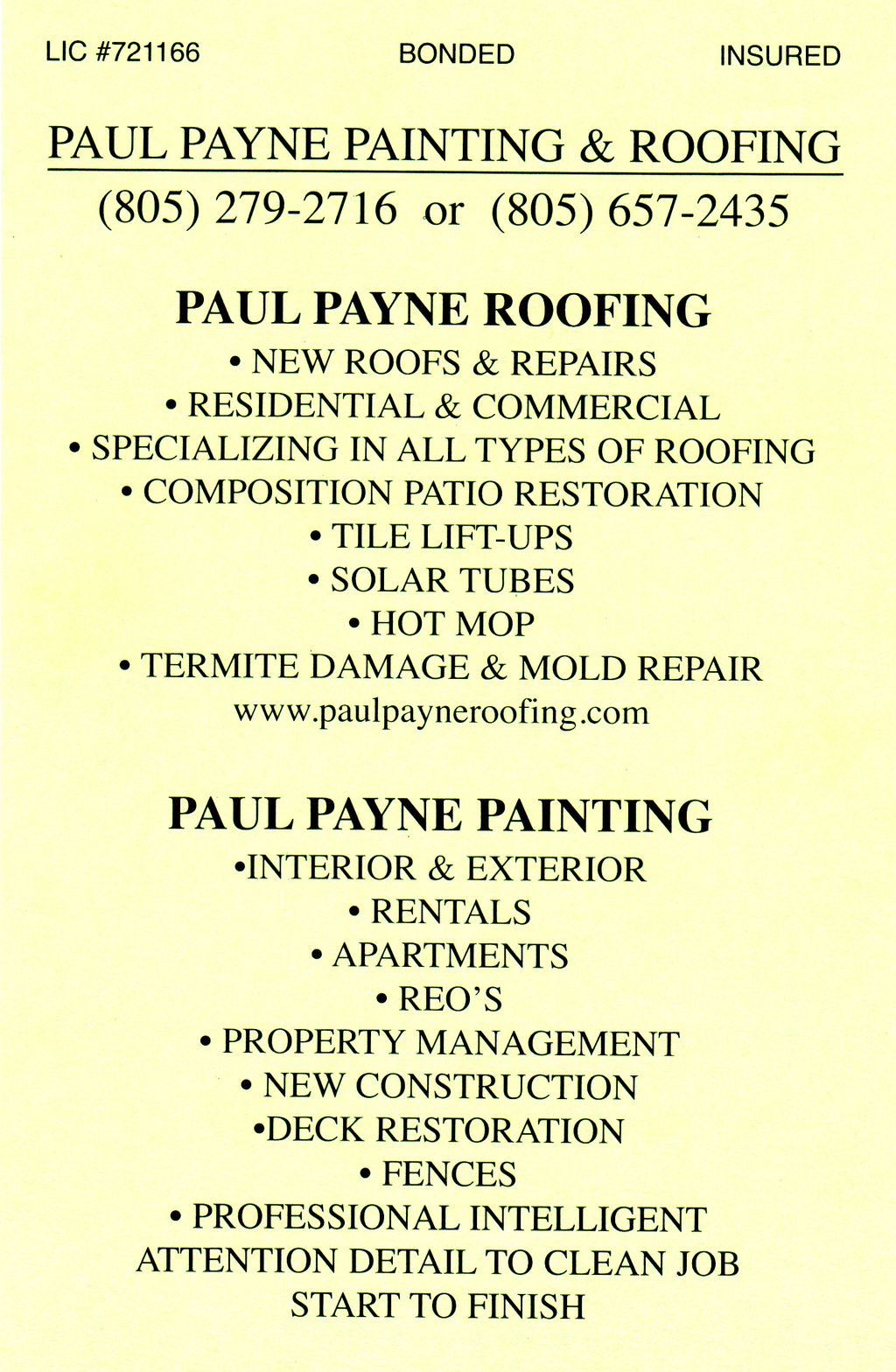Paul Payne Roofing