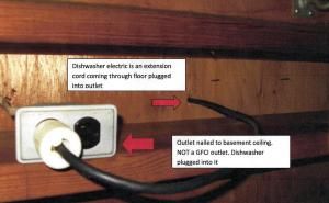 Scary Electric problems under the kitchen sink