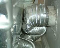 This is what lots of pipes look like behind dryer
