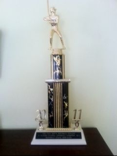 Softball trophy, 2011.