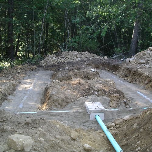 Installed Septic System Designed By Foster Survey 