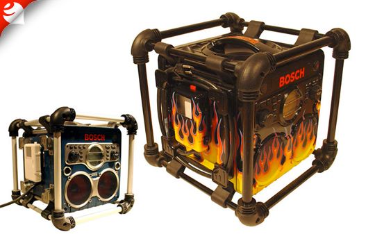 Airbrushed Bosch Powerbox for promotional event.