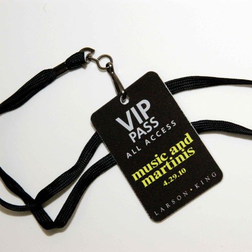 custom VIP event passes and badges