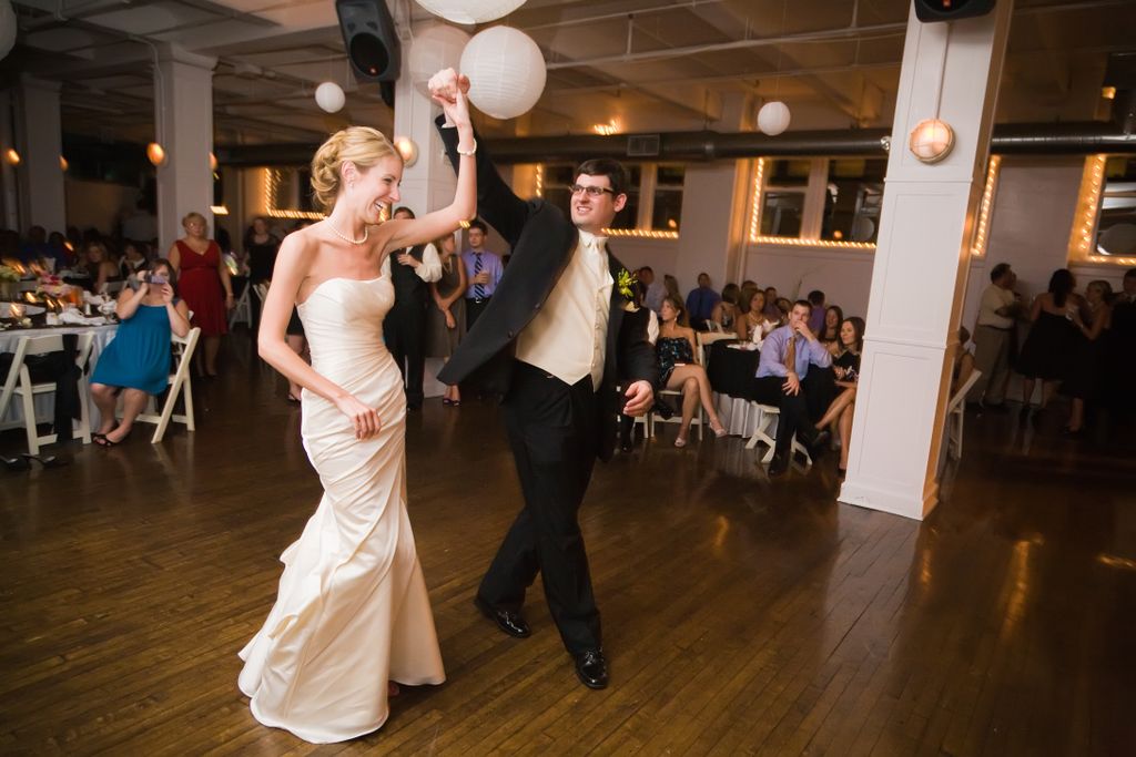 Their grand entrance into the reception.