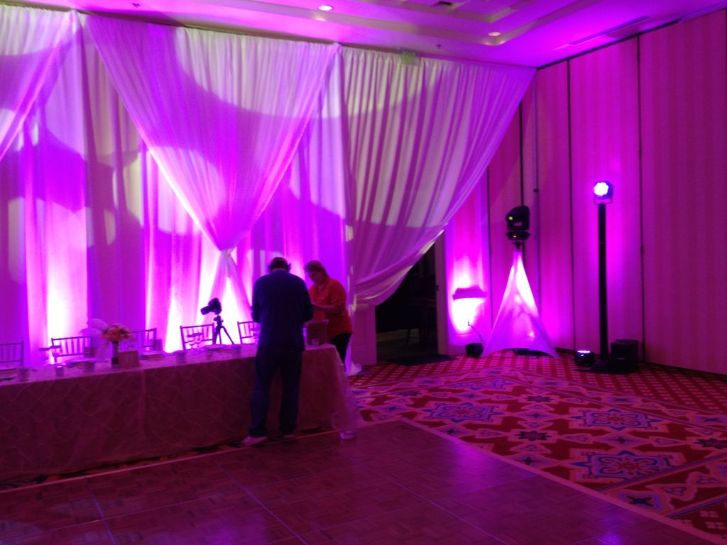 Uplighting and moving head lights with different s