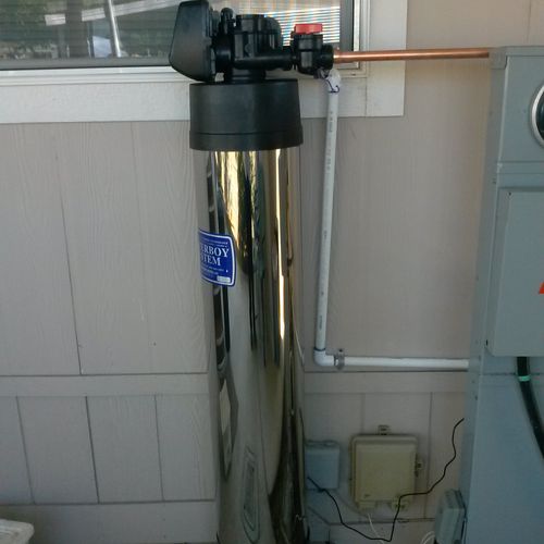 whole house water filter install 