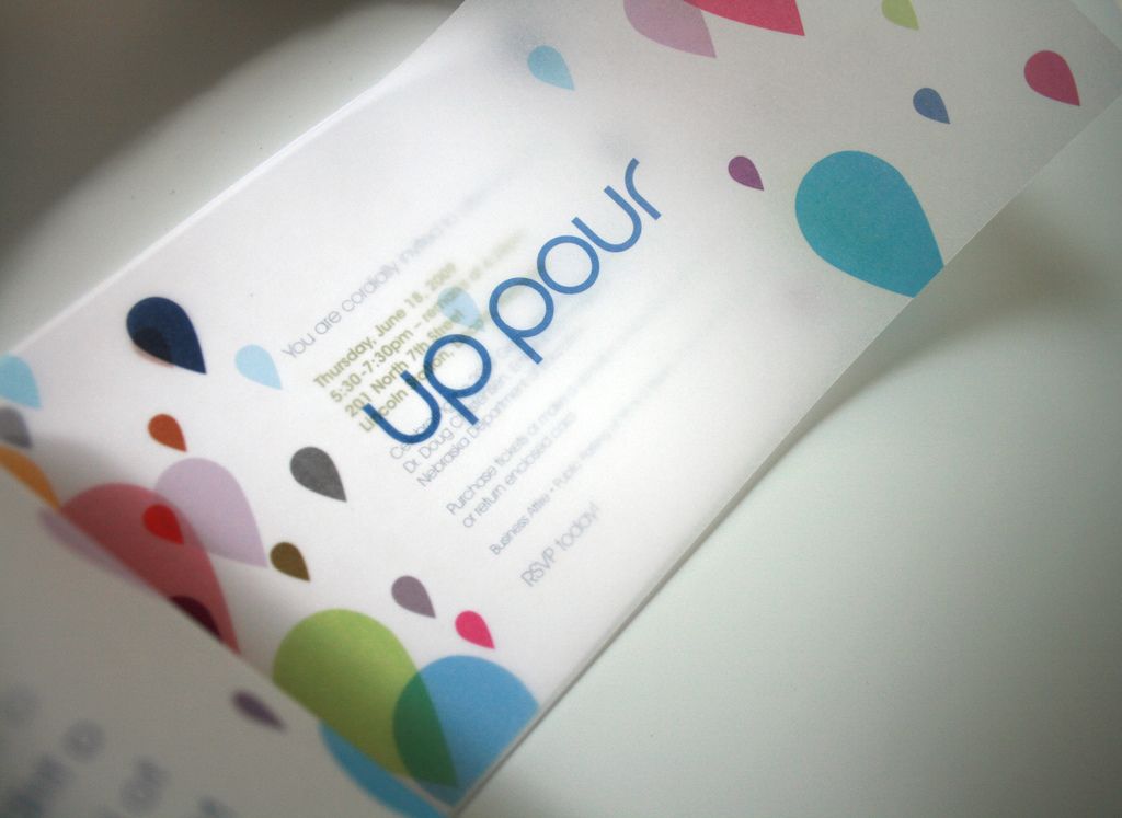Invitation for UpPour event.