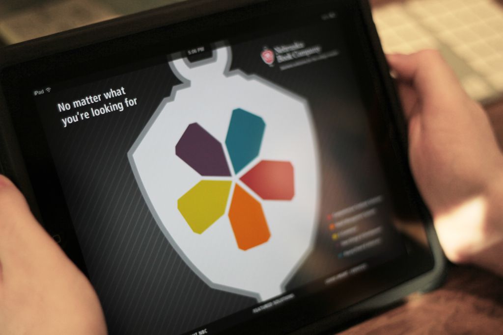 iPad app for Nebraska Book Company.
