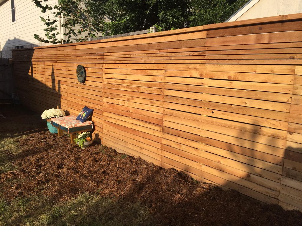Horizontal fence I built