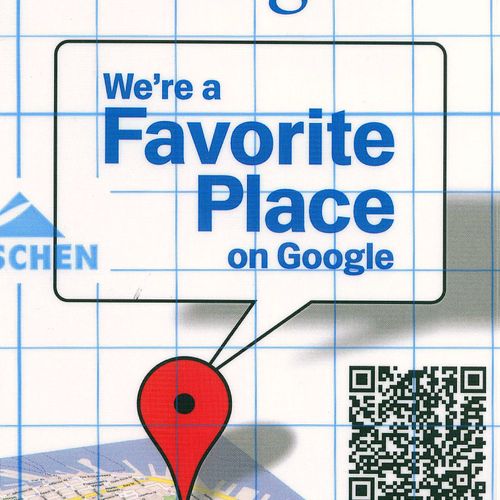 We were listed as a "Favorite Place" on Google!