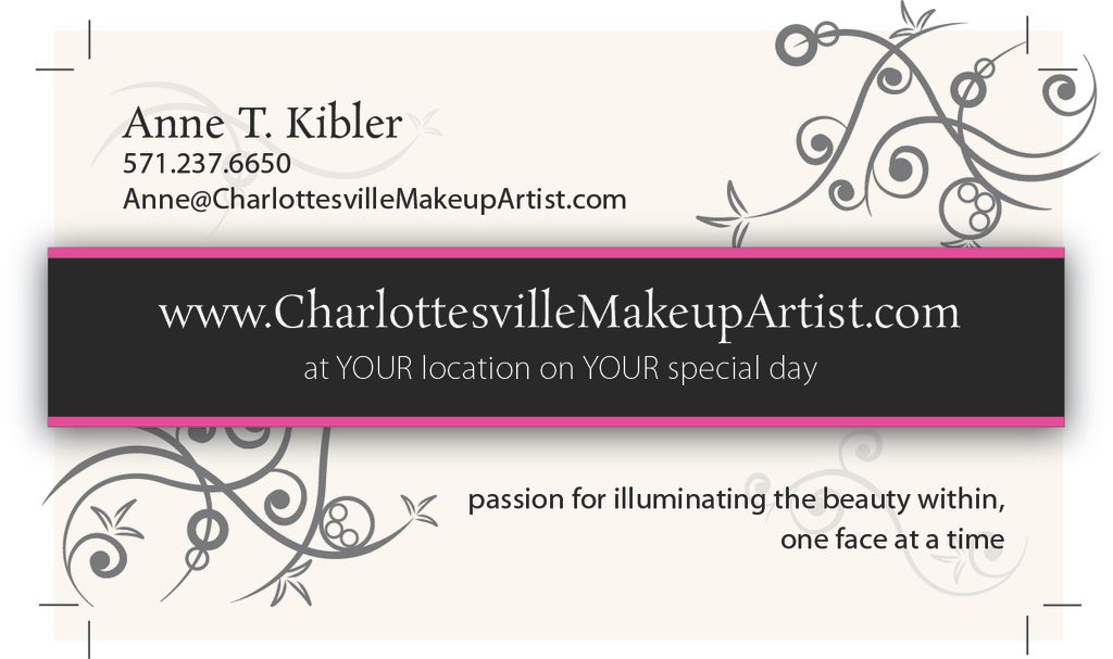 Checkout my website at www.CharlottesvilleMakeupAr