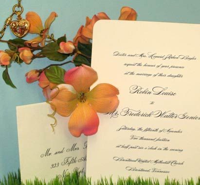 Traditional Ecru Engraved Wedding Invitations
www.