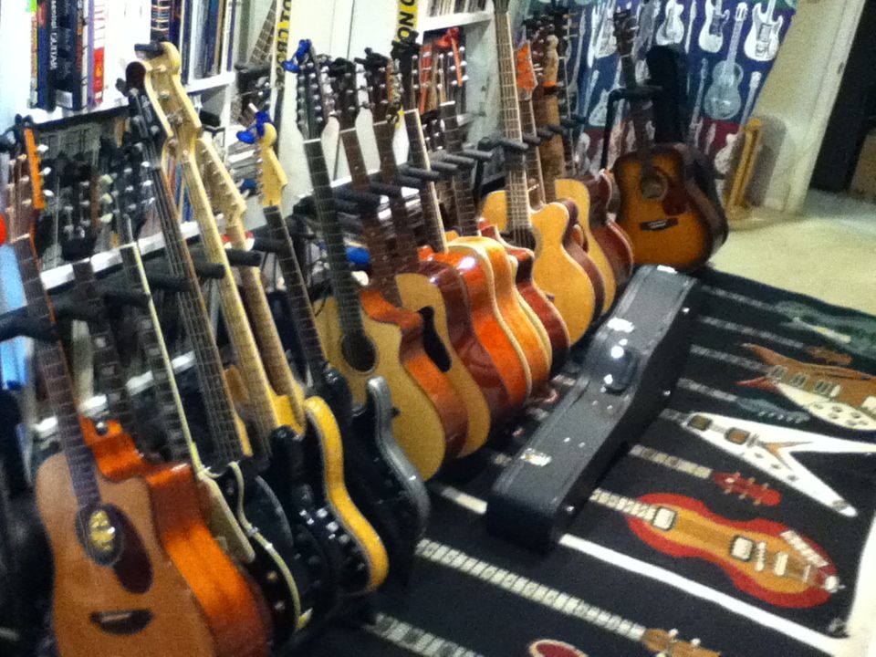 No need to carry around a heavy guitar -- use one 