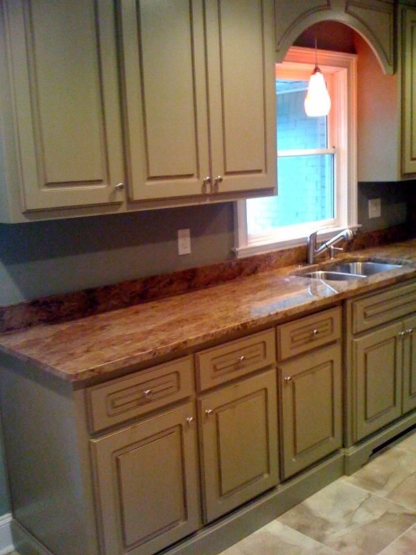 Custom Kitchen remodel with granite and custom til