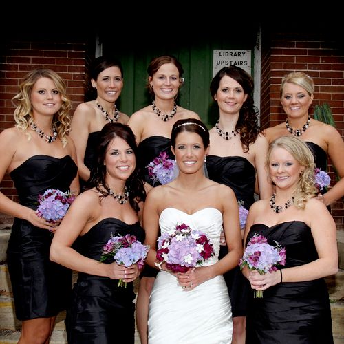 Wedding Party makeup by Jessica Curtis, Photograph