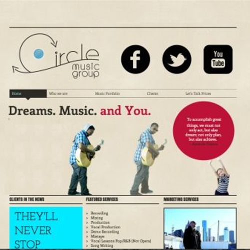 The Circle Music Group Website