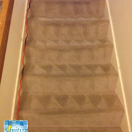 After - Heavily soiled stairs
