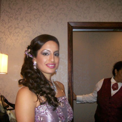 Guna_Indian Wedding Reception; hair & makeup