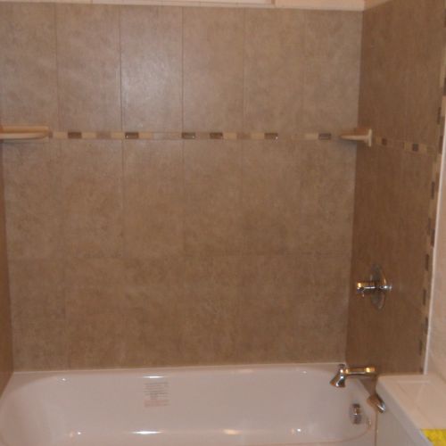 Tub replacement & tile surround