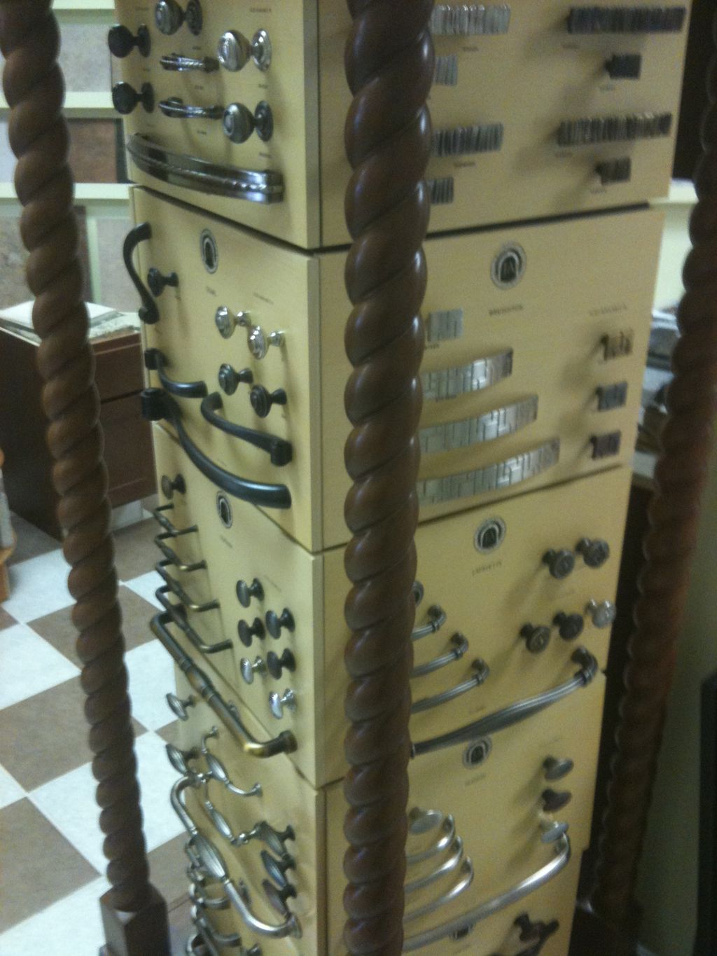 Cabinet Handle types at our Showroom