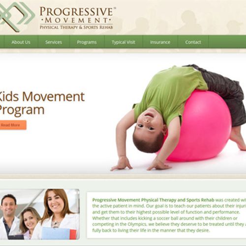 Website design and development for Progressive Mov