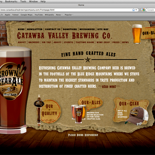 Website Design
Client: Catawba Valley Brewing Comp