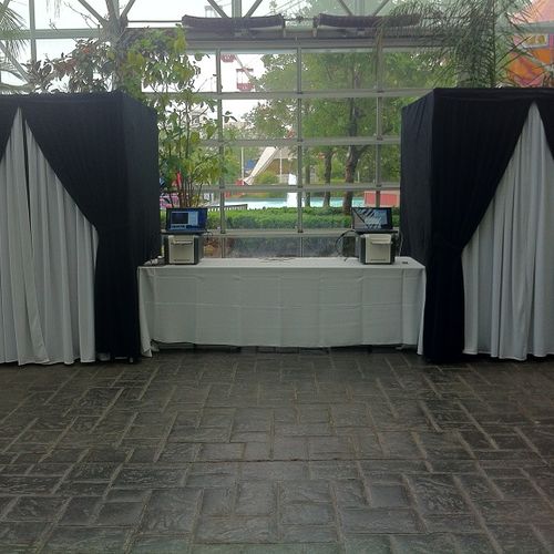 Double Photo Booths at the Crystal Gardens of Navy