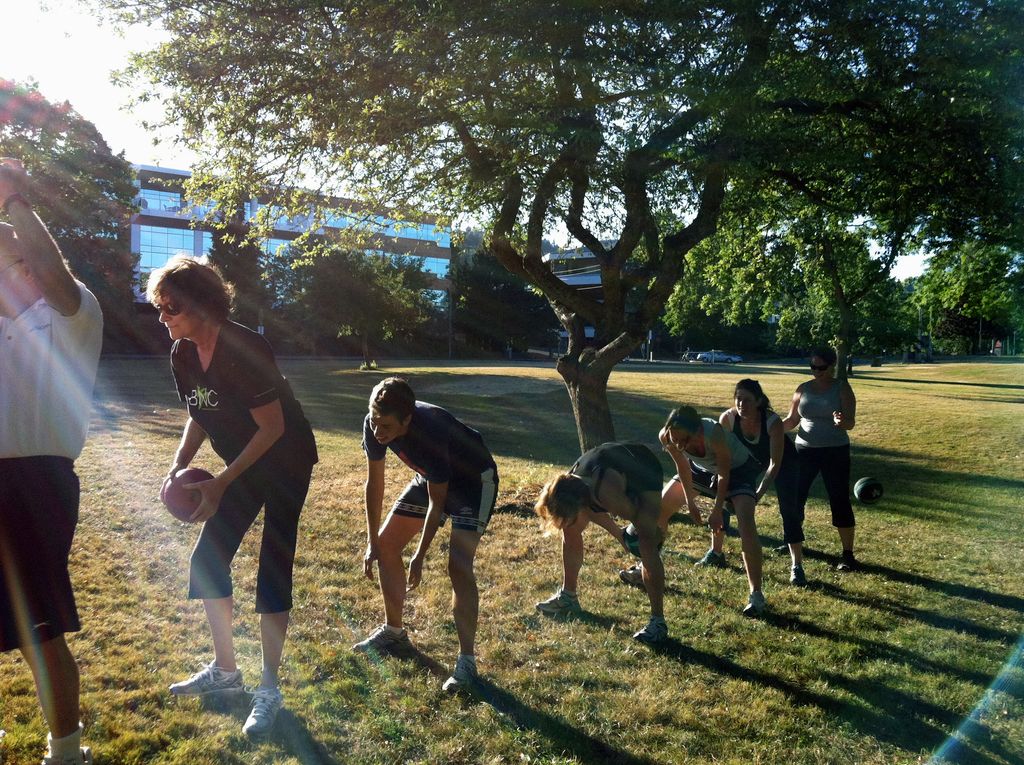Private client's pre-wedding family workout!