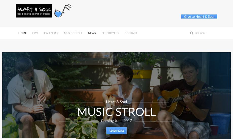 heartsoul.org - Web Design & Event Promotion