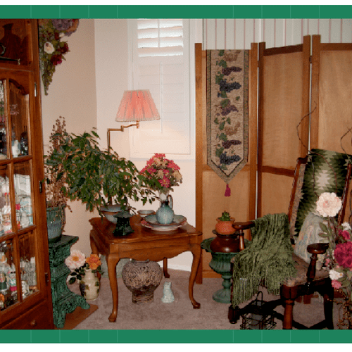 A Craftsman style vignette using Client's existing