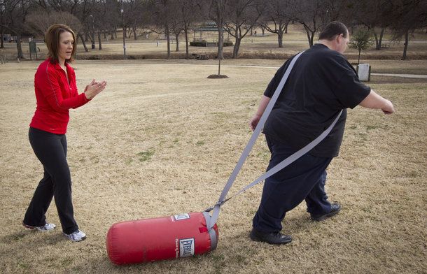 Training Earl Kennedy, Former 913 pound man, now d