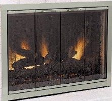 Fireplace glass doors