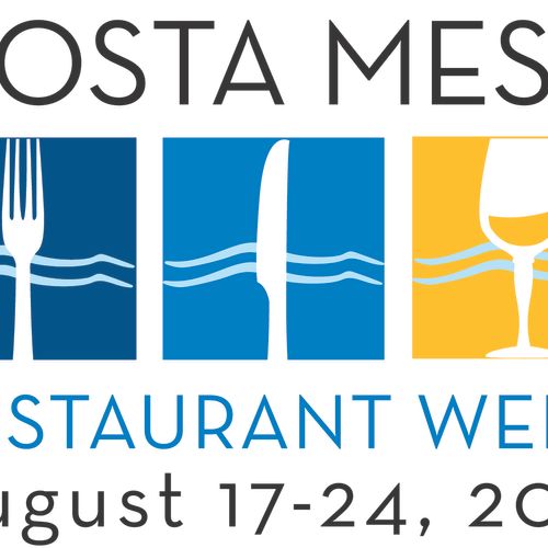 Logo Design for Costa Mesa Restaurant Week 2012. A