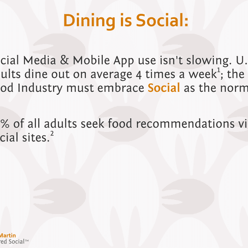 The food industry can not ignore social media. Soc