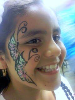 Happy Butterfly face painting