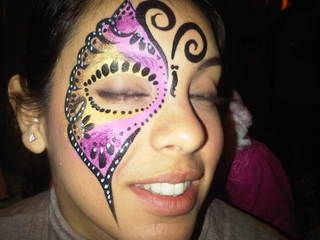 Fancy Butterfly face painting
