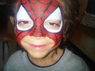 Fantastic SPIDY face painting