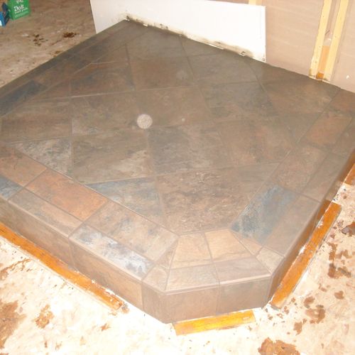 tile hearth for a woodburning stove