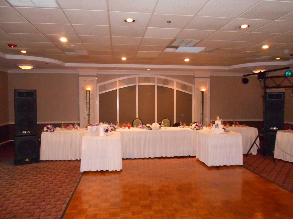 Wedding set up in W. Warwick RI.