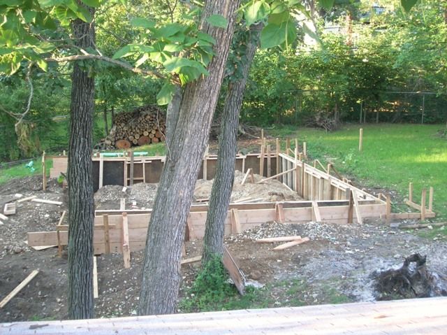 Garage foundation in McHenry, IL