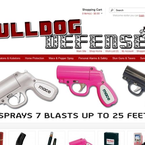Bulldog-Defense.com shopping cart