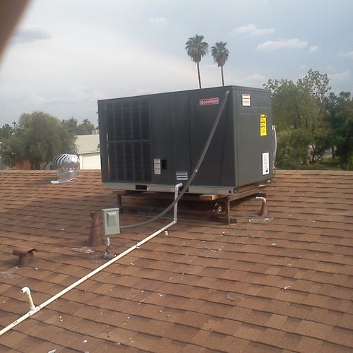 Finished rooftop unit