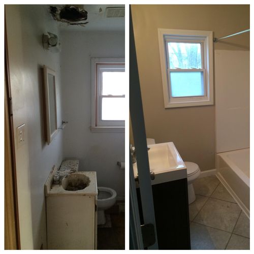 Small bathroom done by VTeam.